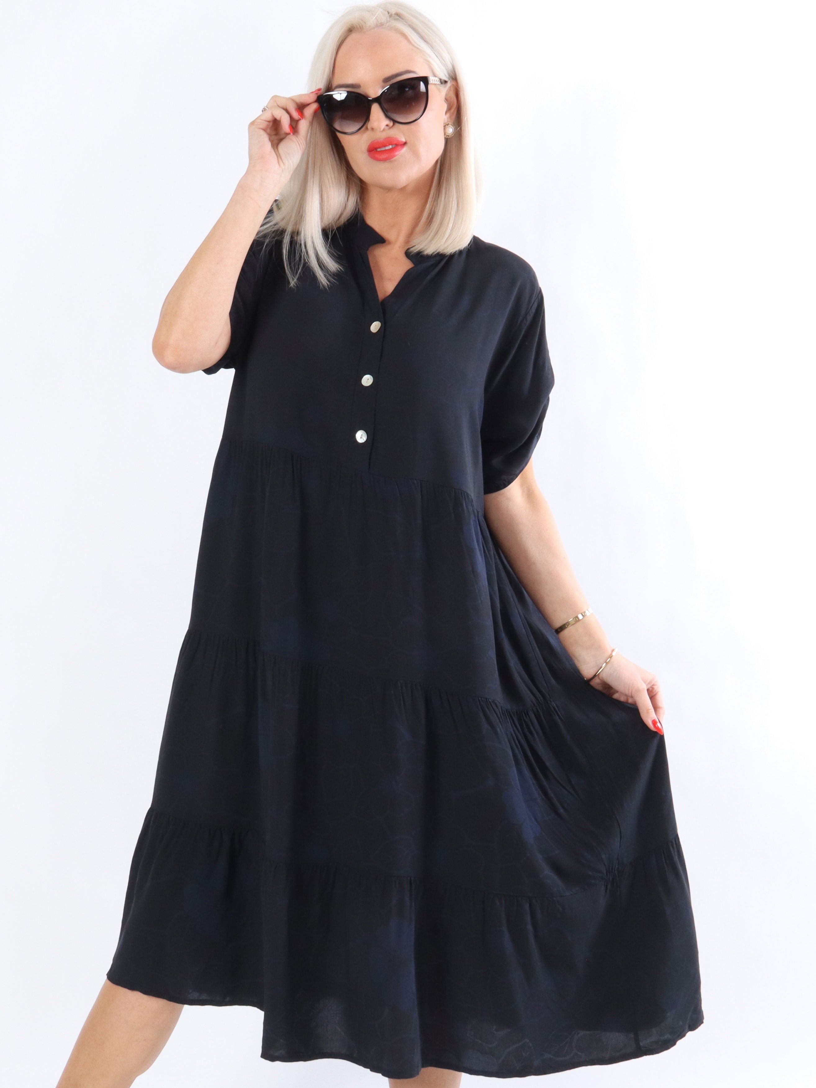 Litzy - Kjole med blomstermotiver